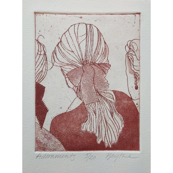 Signed and Numbered Original Intaglio Prints "Adornments" Limited Edition of 20 - Picture 1 of 12